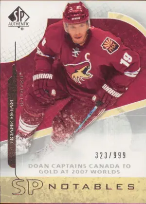 2008-09 SP AUTHENTIC - SHANE DOAN #149 SP NOTABLES 323/999