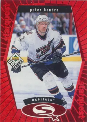 1998-99 UD CHOICE - PETER BONDRA #SQ14 STARQUEST RED