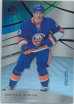 2019-20 SP GAME USED - MATHEW BARZAL #25 RAINBOW 252/275