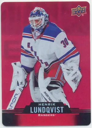 2020-21 TIM HORTONS - HENRIK LUNDQVIST #DC-49 RED DIE CUTS