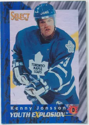1994-95 SELECT - KENNY JONSSON #YE4 YOUTH EXPLOSION