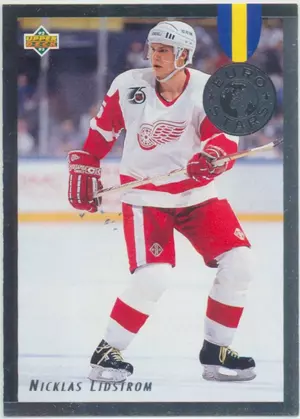 1992-93 UPPER DECK - NICKLAS LIDSTROM #E9 EURO STARS