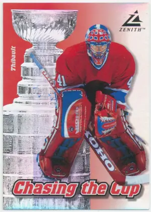 1997-98 ZENITH - JOCELYN THIBAULT #9 CHASING THE CUP