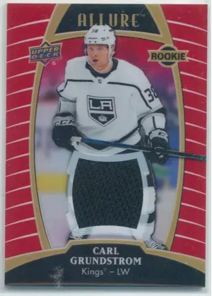 2019-20 ALLURE - CARL GRUNDSTROM #73 RED RAINBOW JERSEY