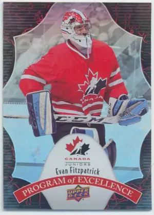2016 TEAM CANADA JUNIORS - EVAN FITZPATRICK #POE-25 PROGRAM OF EXCELLENCE