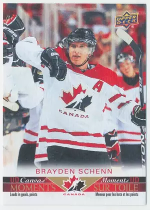 2021-22 TIM HORTONS TEAM CANADA - BRAYDEN SCHENN #CM-4 CANVAS MOMENTS