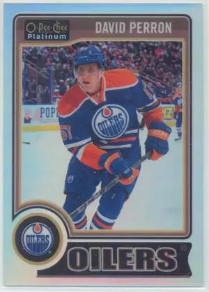 2014-15 O-PEE-CHEE PLATINUM - DAVID PERRON #79 RAINBOW