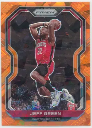 2020-21 Prizm - Jeff Green Orange Ice Prizm Parallel #2