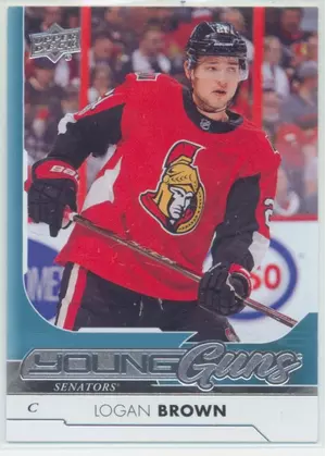 2017-18 UPPER DECK - LOGAN BROWN #217 YOUNG GUNS