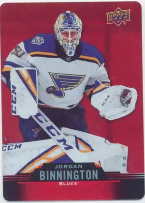 2020-21 TIM HORTONS - JORDAN BINNINGTON #DC-24 RED DIE CUTS