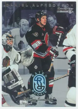 1996-97 DONRUSS - DANIEL ALFREDSSON #10 RATED ROOKIE