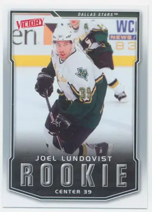 2007-08 VICTORY - JOEL LUNDQVIST #237 ROOKIE