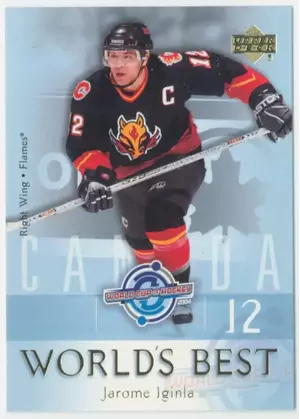2004-05 UPPER DECK - JAROME IGINLA #WB2 WORLD'S BEST