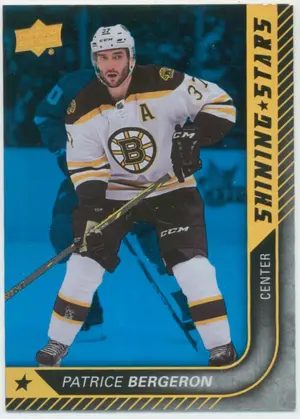 2015-16 UPPER DECK - PATRICE BERGERON #SS-24 SHINING STARS ROYAL BLUE
