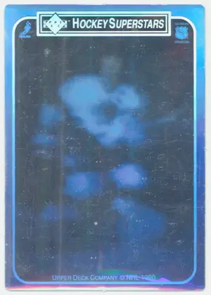 1990-91 UPPER DECK - WAYNE GRETZKY #WAGR1 SUPERSTAR HOLOGRAMS (STICK ABOVE WAIST)