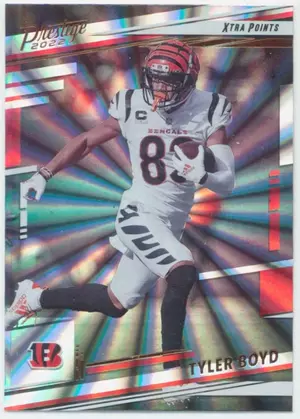 2022 Prestige - Tyler Boyd #61 Xtra Points Sunburst Parallel