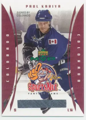 2003-04 MVP - PAUL KARIYA #SN2 SPORTSNUT FANTASY