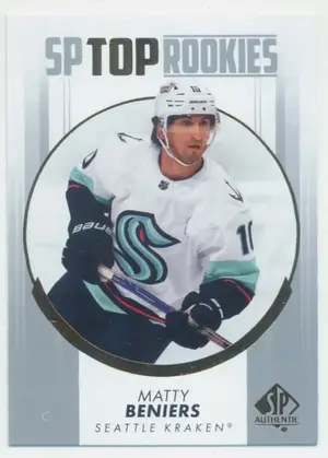2022-23 SP AUTHENTIC - MATTY BENIERS #TR-1 TOP ROOKIES