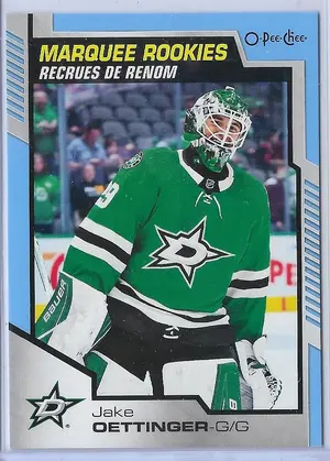 2020-21 O-Pee-Che Blue #629 Jake Oettinger RC