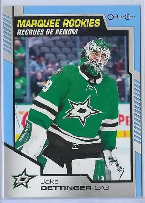 2020-21 O-Pee-Che Blue #629 Jake Oettinger RC