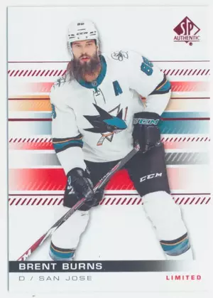 2019-20 SP AUTHENTIC - BRENT BURNS #63 LIMITED RED