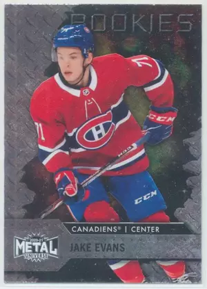 2020-21 SKYBOX METAL UNIVERSE - JAKE EVANS #131 ROOKIE