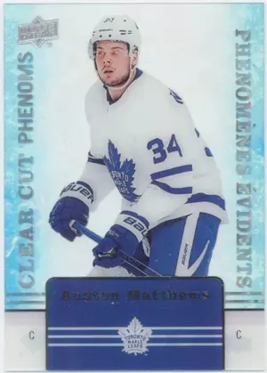 2019-20 TIM HORTONS - AUSTON MATTHEWS #CC-15 CLEAR CUT PHENOMS