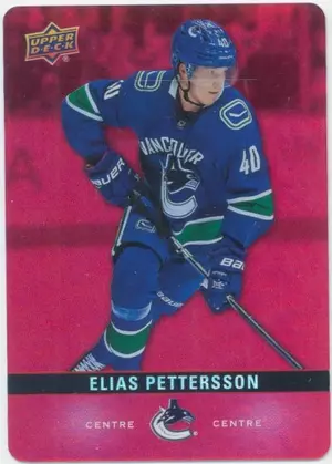 2019-20 TIM HORTONS - ELIAS PETTERSSON #DC-25 RED DIE CUTS