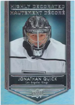 2019-20 TIM HORTONS - JONATHAN QUICK #HD-9 HIGHLY DECORATED