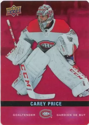 2019-20 TIM HORTONS - CAREY PRICE #DC-14 RED DIE CUTS