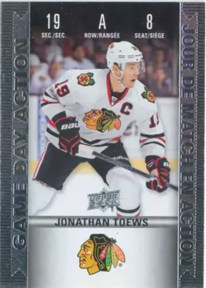 2019-20 TIM HORTONS - JONATHAN TOEWS #HGD-8 GAME DAY ACTION