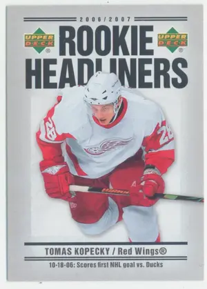 2006-07 UPPER DECK - TOMAS KOPECKY #RH17 ROOKIE HEADLINERS