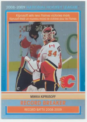 2009-10 O-PEE-CHEE - MIIKKA KIPRUSOFF #RB6 RECORD BREAKER