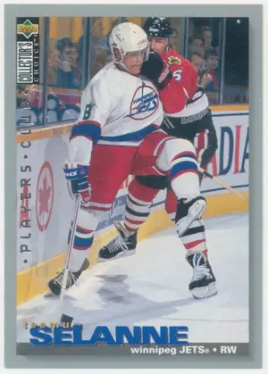 1995-96 COLLECTOR'S CHOICE - TEEMU SELANNE #244 PLAYERS CLUB