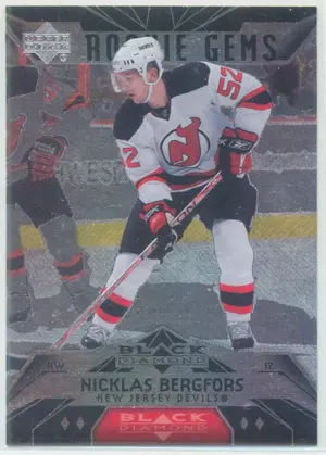 2007-08 BLACK DIAMOND - NICKLAS BERGFORS #196 ROOKIE GEMS