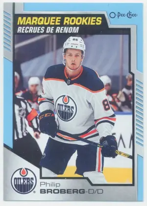 2020-21 O-PEE-CHEE - PHIL BROBERG #625 MARQUEE ROOKIES BLUE