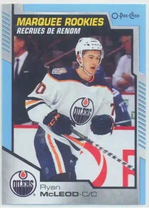 2020-21 O-PEE-CHEE - RYAN McLEOD #638 MARQUEE ROOKIES BLUE