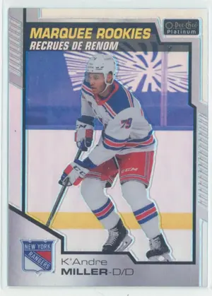 2020-21 O-PEE-CHEE PLATINUM - K'ANDRE MILLER #195 MARQUEE ROOKIES RAINBOW