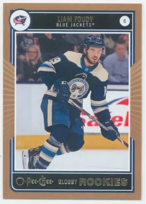 2020-21 UPPER DECK - LIAM FOUDY #R-4 O-PEE-CHEE GLOSSY ROOKIES BRONZE