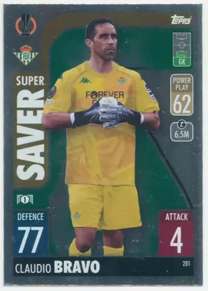 2021-22 Topps Match Attax UCL - Claudio Bravo #281 Super Saver
