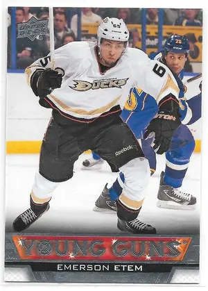 2013-14 Upper Deck #245 Emerson Etem RC (Young Guns)