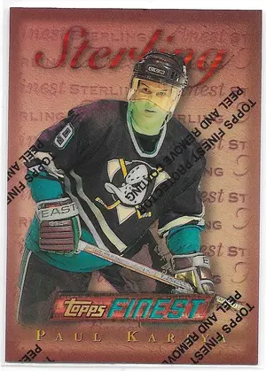 1995-96 Finest Refractors #165 Paul Kariya (Bronze, Sterling)