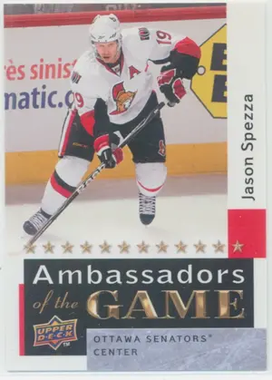 2009-10 UPPER DECK - JASON SPEZZA #AG45 AMBASSADORS OF THE GAME