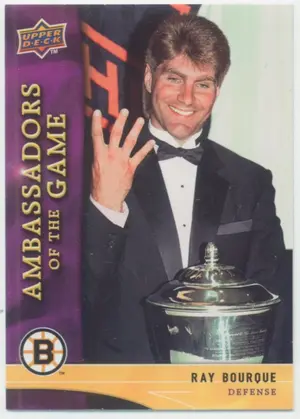 2009-10 UPPER DECK - RAY BOURQUE #AG25 AMBASSADORS OF THE GAME