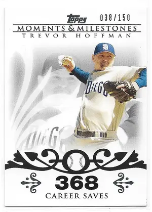 2008 Topps Moments & Milestones #32 Trevor Hoffman (038/150)