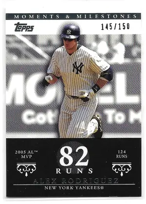 2007 Topps Moments & Milestones #36 Alex Rodriguez (145/150)