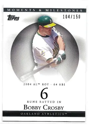 2007 Topps Moments & Milestones #88 Bobby Crosby (104/150)