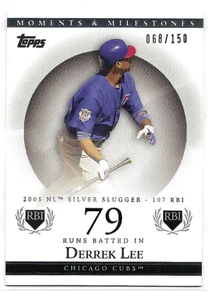 2007 Topps Moments & Milestones #137 Derrek Lee (068/150)