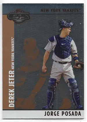 2008 Topps Co-Signers Silver Bronze #035 Jorge Posada (w/ Derek Jeter) (164/300)