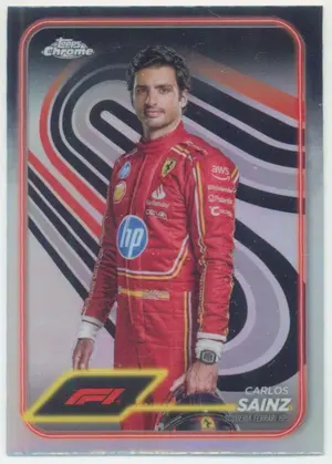 2024 Topps Chrome Formula 1 - Carlos Sainz #4 F1 Drivers Refractor Parallel